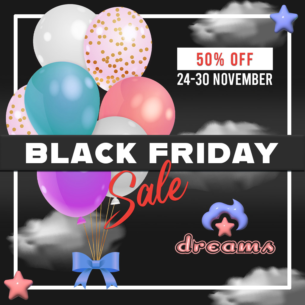 Dreams Store Black Friday Poster 2023